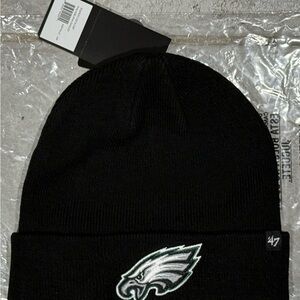 NFL Philadelphia Eagles ‘47 Brand Black Cuffed Knit Beanie